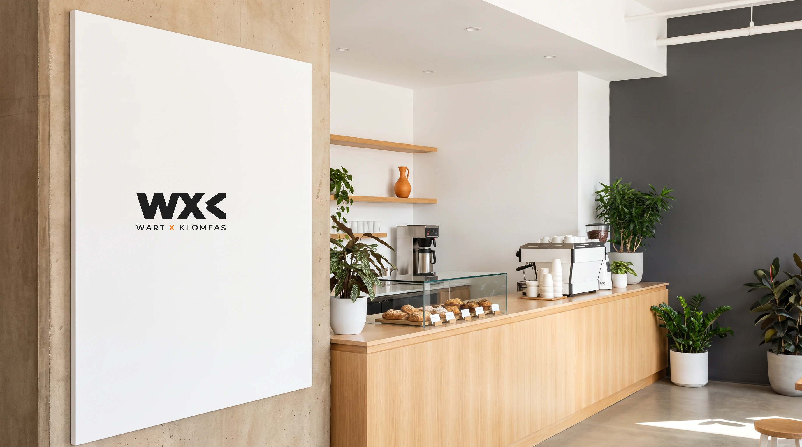 WXK.LOYALTY — Schriftzug an der Wand